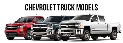 Chevy Truck Models List