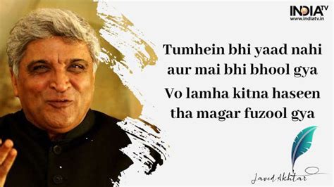 Javed Akhtar Shayari: Most memorable short shayaris by the lyricist ...