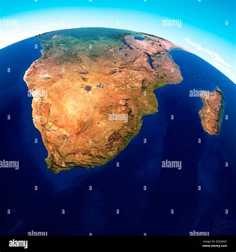 Globe map of South Africa, geographical map, physics. Cartography ...