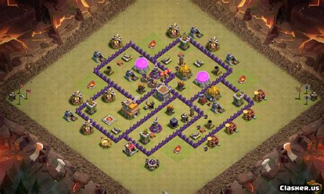 [Town Hall 7] Best TH7 [Anti Hog] Anti 3 Star War Base 2019 [With Link] [8-2019] - Farming Base ...