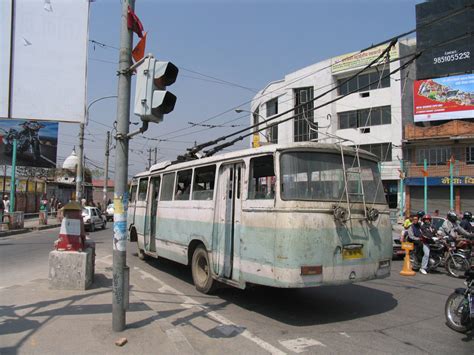 World Tram & Trolleybus Systems:: Nepal:: KATHMANDU TROLLEYBUS NETWORK:: Tripureshwor - New ...