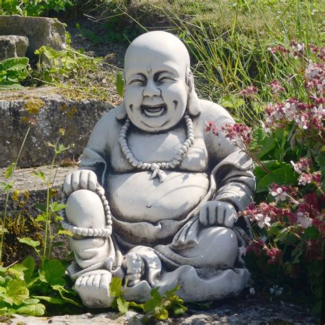 Laughing Buddha Garden Statue