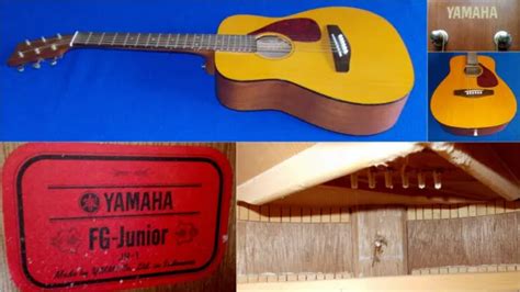 VINTAGE YAMAHA FG Junior JR-1 Acoustic Red Label Guitar Travel Portable Youth $98.23 - PicClick