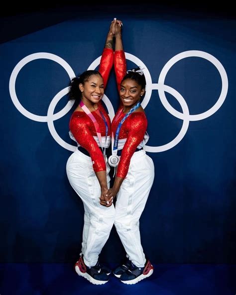 Jordan Chiles and Simone Biles | Black gymnast, Simone biles, Tokyo ...