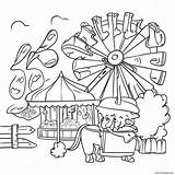 County Fair Fun Activities Coloring Page 45683 36104 sketch template