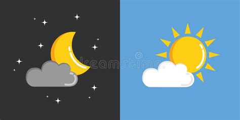 Day and night stock vector. Illustration of star, black - 10232891