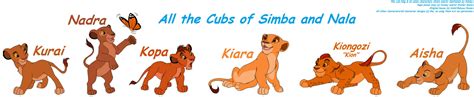 All the Cubs of Simba and Nala by Pacster13 on DeviantArt