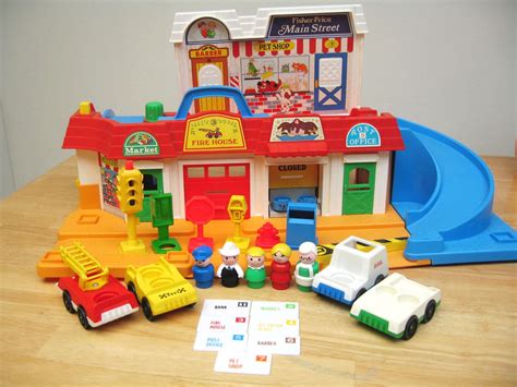 Fisher Price Little People Main Street Complete Set with all | Little people, Fisher price ...