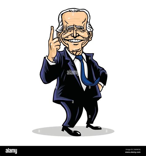 Joe Biden President of US United States of America Cartoon Caricature ...