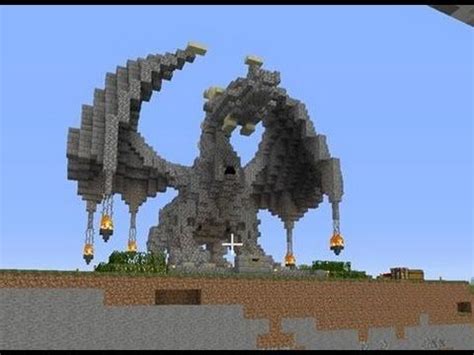 Minecraft 100% Survival: Building an Epic Dragon Statue - YouTube ...