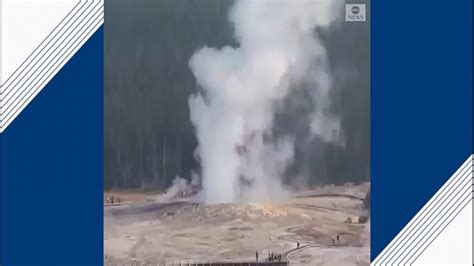 Yellowstone geyser erupts after more than 6 years of dormancy Video ...