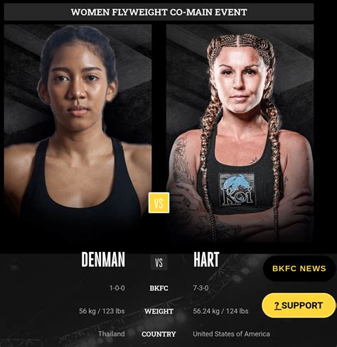 Britain Hart vs Po Denman in the Co-Main Event for BKFC Thailand 5 : r/BareKnuckleFC