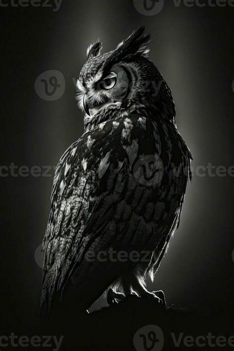 night owl studio silhouette photo black white vintage backlit portrait motion contour tattoo ...