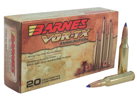 Barnes VOR-TX 7mm-08 Remington Ammo 120 Grain Barnes Tipped