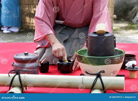 Japanese Green Tea Ceremony Stock Image - Image of drink, beautiful ...