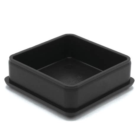 Square Plastic Standard End Cap 1-1/2in Sq | S50-4818BK | Outwater