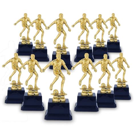 Soccer Trophy - 12-Pack Soccer Gold Trophies - Awards Recognition for ...