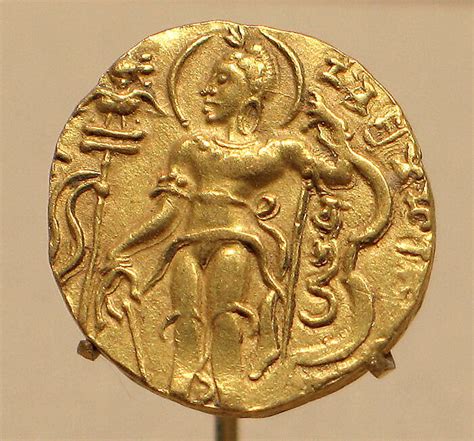 Gold Coin Showing King Chandragupta II as an Archer | India | Gupta ...