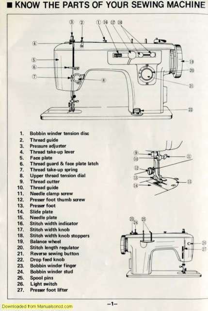 Brother 651 Charger Sewing Machine Instruction Manual