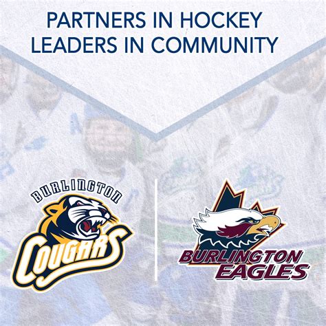 News > BURLINGTON COUGARS AND BURLINGTON EAGLES ANNOUNCE PARTNERSHIP (Burlington City Rep Hockey ...