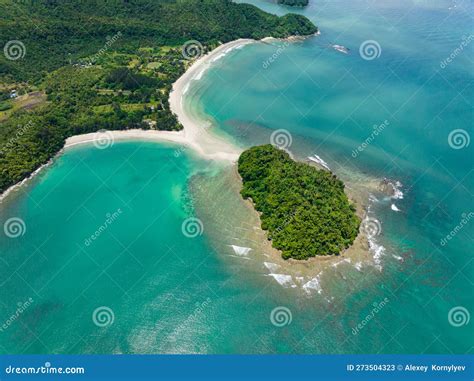 Beautiful Tropical Beach. Borneo, Malaysia. Stock Image - Image of surf ...