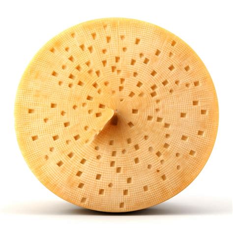 Premium AI Image | Parmesan cheese wheel isolated on white background