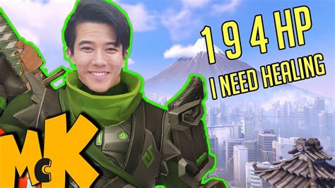 194 HP I Need Healing | Genji Voice Actor Plays Genji | Overwatch Funny And Random Moments - YouTube