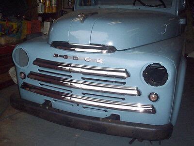 Car & Truck Parts Carburetors 1939 1940 Dodge Truck Hood 4 Pieces With Emblems