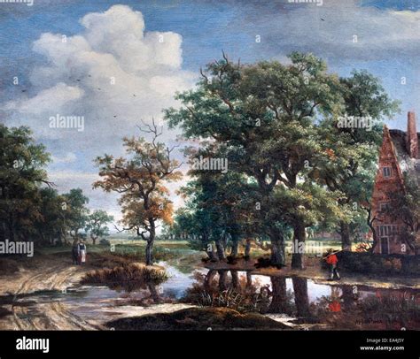 Paysage - landscape by Meindert Hobbema (1638 – 1709) Dutch Golden Age ...