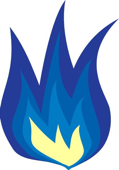 Blue Flame Clip Art at Clker.com - vector clip art online, royalty free ...