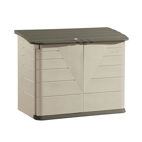 Rubbermaid 2 ft. 7 in. x 5 ft. Horizontal Resin Storage Shed ...