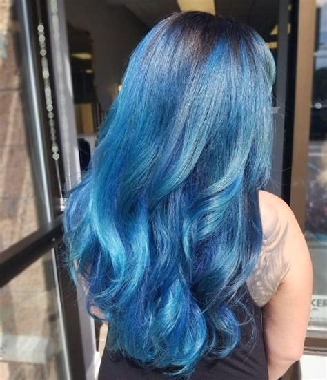 Mermaid blue hair / aqua marine / real highlights / vivid hair -- Kara Jenne | Cheveux bleu ...