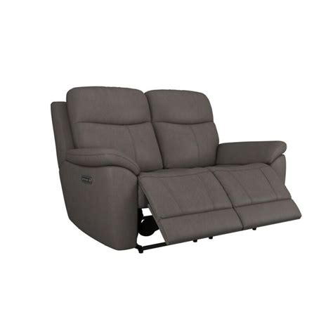 ScS Living Grey Fabric Ethan 2 Seater Power Recliner Sofa by SCS ...