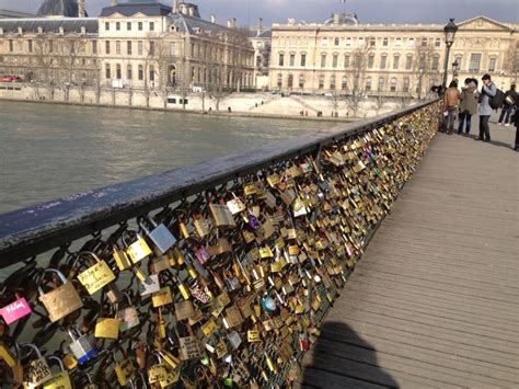 Lock bridge in Paris | Places of interest, Paris lock bridge, Love lock bridge