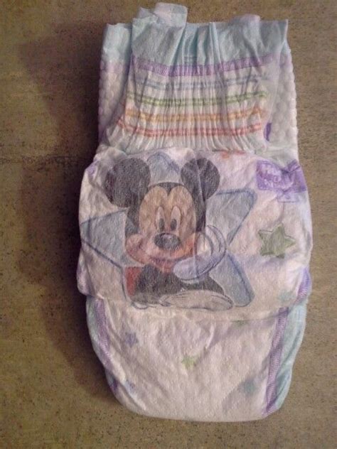 Huggies Mickey Mouse disposeable diaper currently available (7-8-14) at Target. For when eating ...