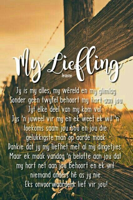 #afrikaans #myliefling #liefde | Afrikaanse quotes, Forever love quotes, Marraige quotes