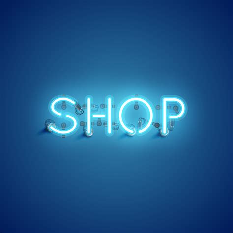 'SHOP' neon font sign, vector illustration 313084 Vector Art at Vecteezy