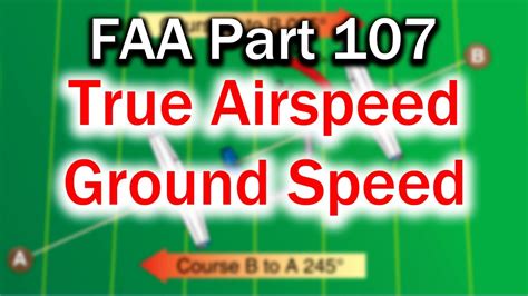 True Airspeed vs. Ground Speed | FAA Part 107 Exam Tutorial - YouTube