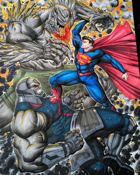 Dc Comics Darkseid Vs Doomsday - Janainataba