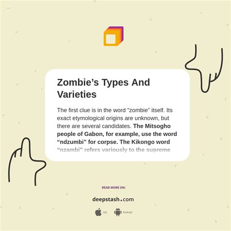 Zombie’s Types And Varieties - Deepstash