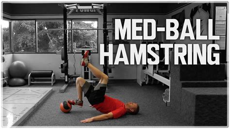 Single Leg Medicine Ball Hamstring Curls | Simple Speed Coach - YouTube