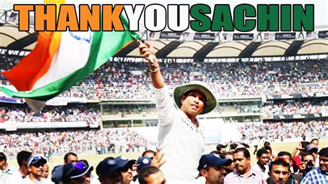 SACHIN TENDULKAR LAST EMOTIONAL FAREWELL SPEECH AT WANKHEDE - TRIBUTE ...