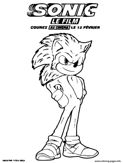 Sonic Movie Coloring Pages - Coloring Home