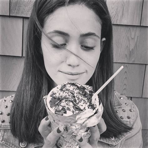 Emmy Rossum on Instagram: “In honor of #nationalicecreamday, soft serve and hot fudge and ...