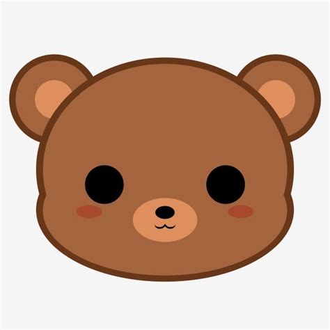 Cute Brown Bear Clipart Vector, Cute Brown Bear Head, Cute Clipart, Bear, Brown PNG Image For ...