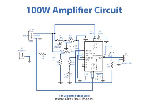 100 Watt Amplifier Circuit