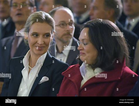 Berlin, Germany. 24th Oct, 2017. Alice Weidel, the joint head of the parliamentary group of the ...