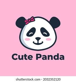 Cute Panda Logo Design Templates Stock Illustration 2032352120 | Shutterstock
