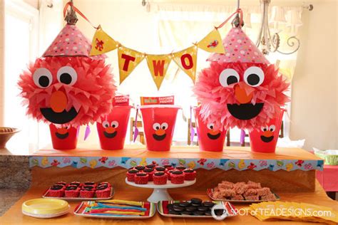 Elmo Birthday Party: The Full Party Details | Spot of Tea Designs