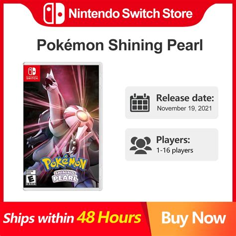 Pokemon Shining Pearl Nintendo Switch Games Adventure RPG Genre Support TV Tabletop Handheld ...